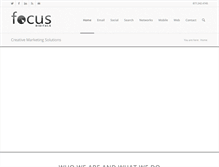 Tablet Screenshot of focusonlinemarketing.com